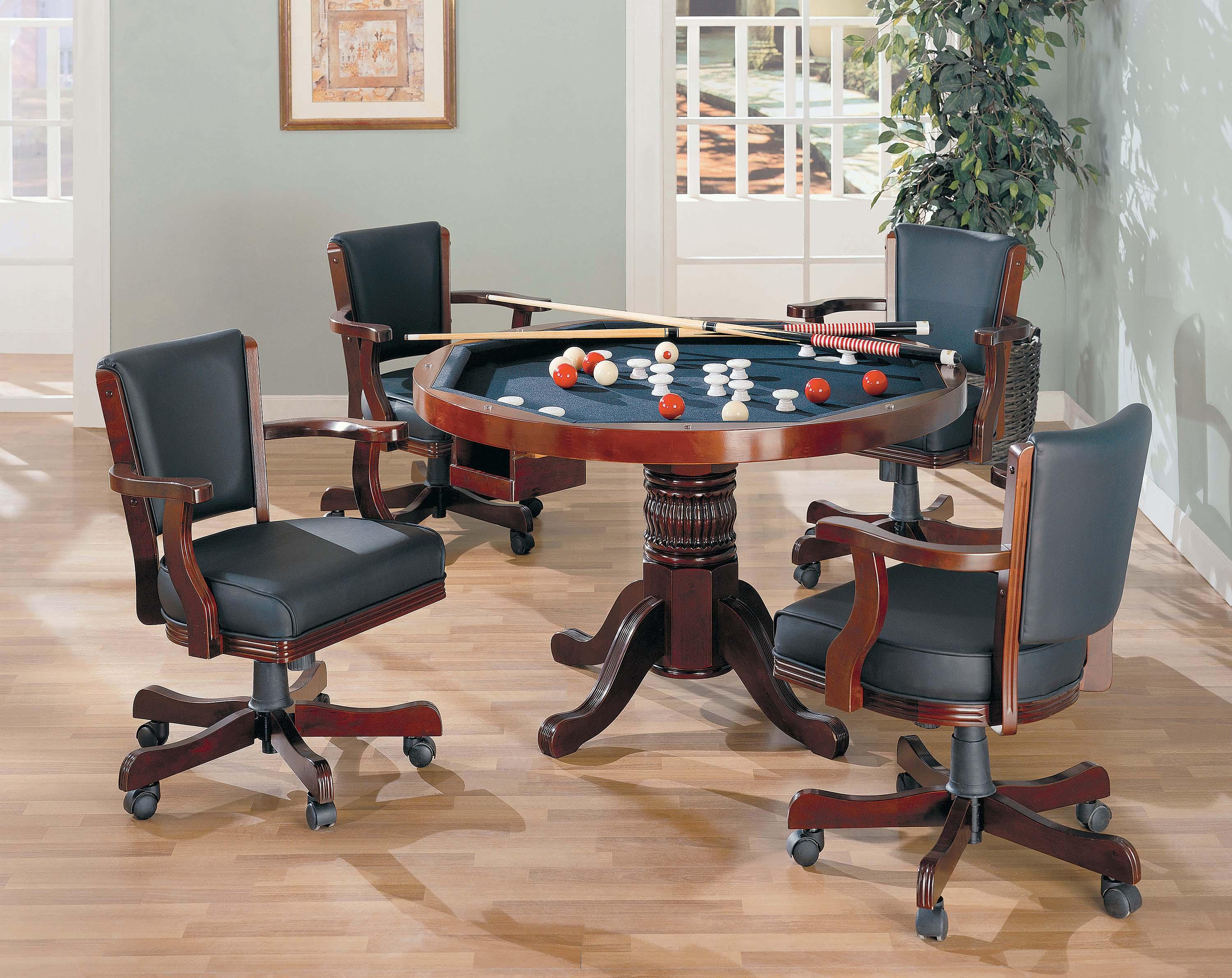 

    
Contemporary Brown Wood Game table Mitchell by Coaster
