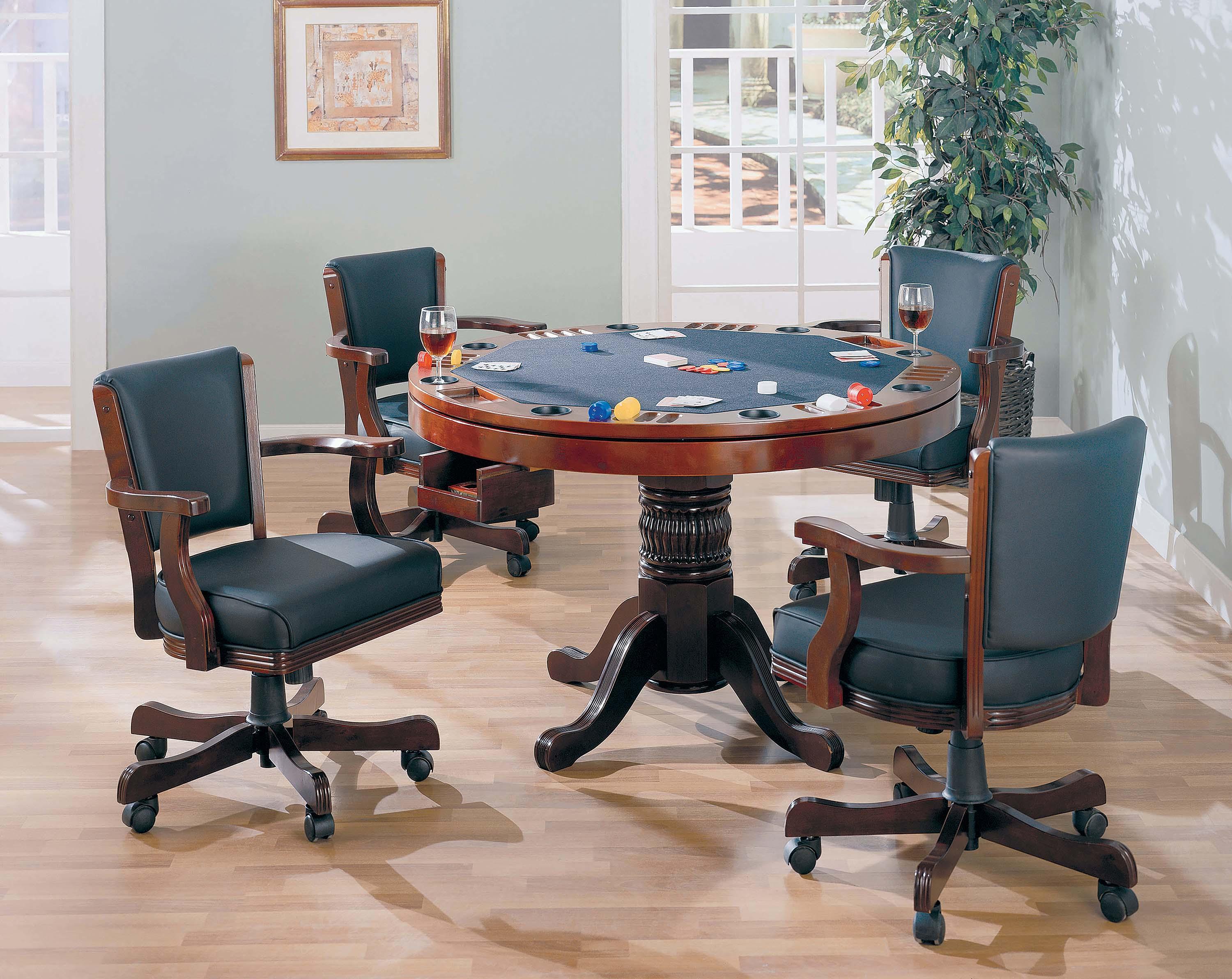 

    
Coaster Mitchell Game table Brown 100201
