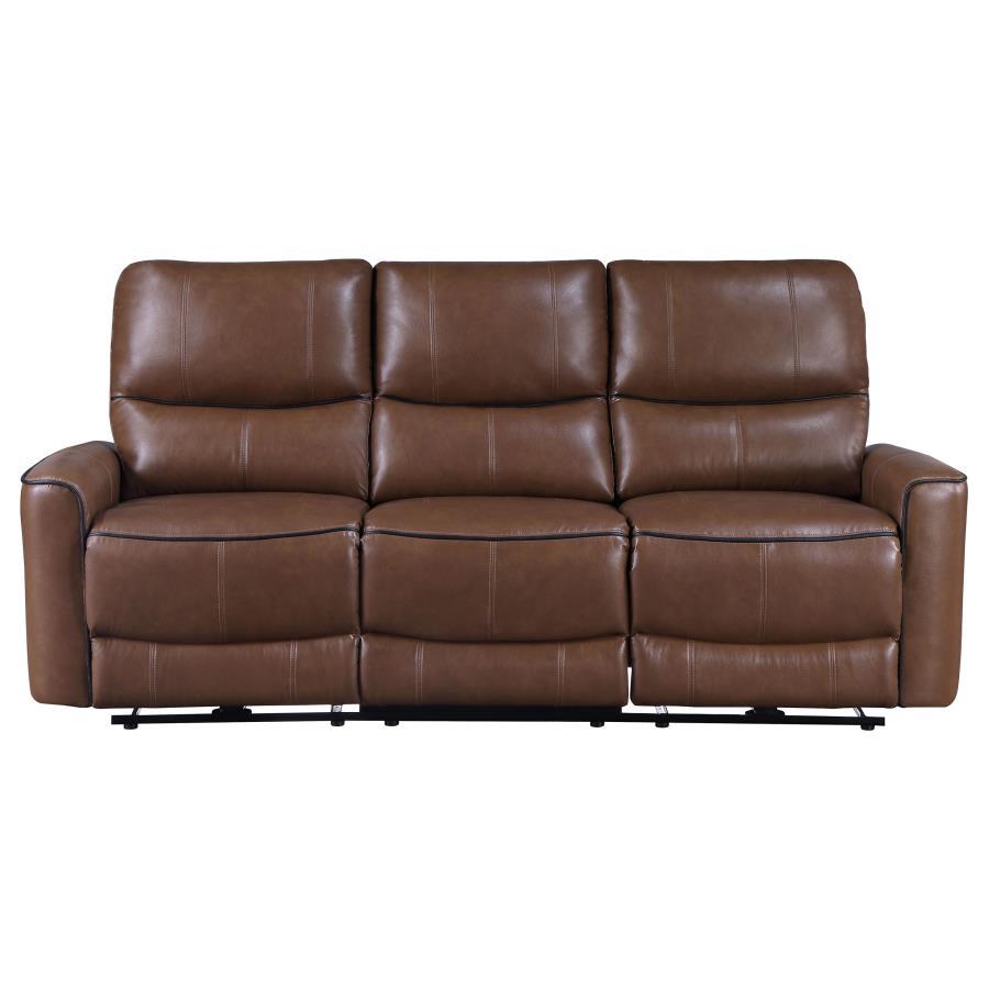 

    
610264P-S-3PCS Contemporary Brown Wood Power Reclining Living Room Set 3PCS Coaster Greenfield 610264P
