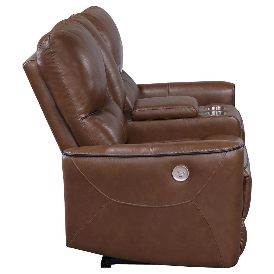 

    
610265P-L Contemporary Brown Wood Power Reclining Loveseat Coaster Greenfield 610265P
