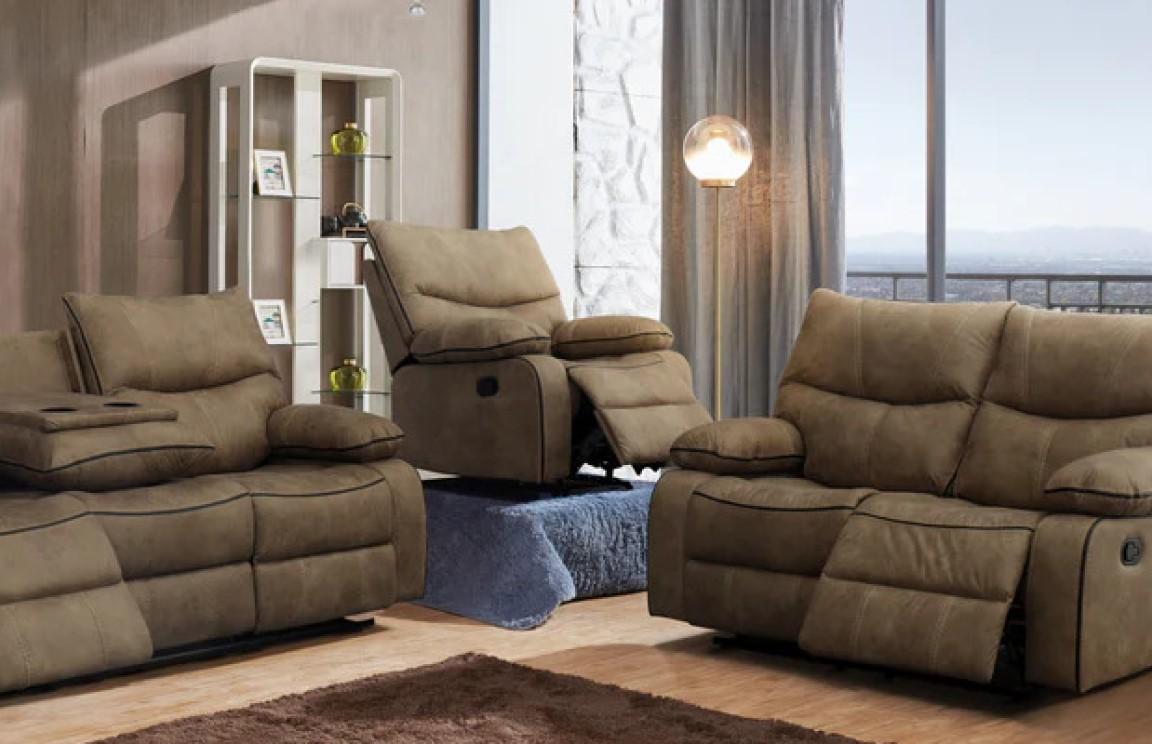 

                    
McFerran Furniture SF1008 Reclining Living Room Set Brown Microfiber Purchase 
