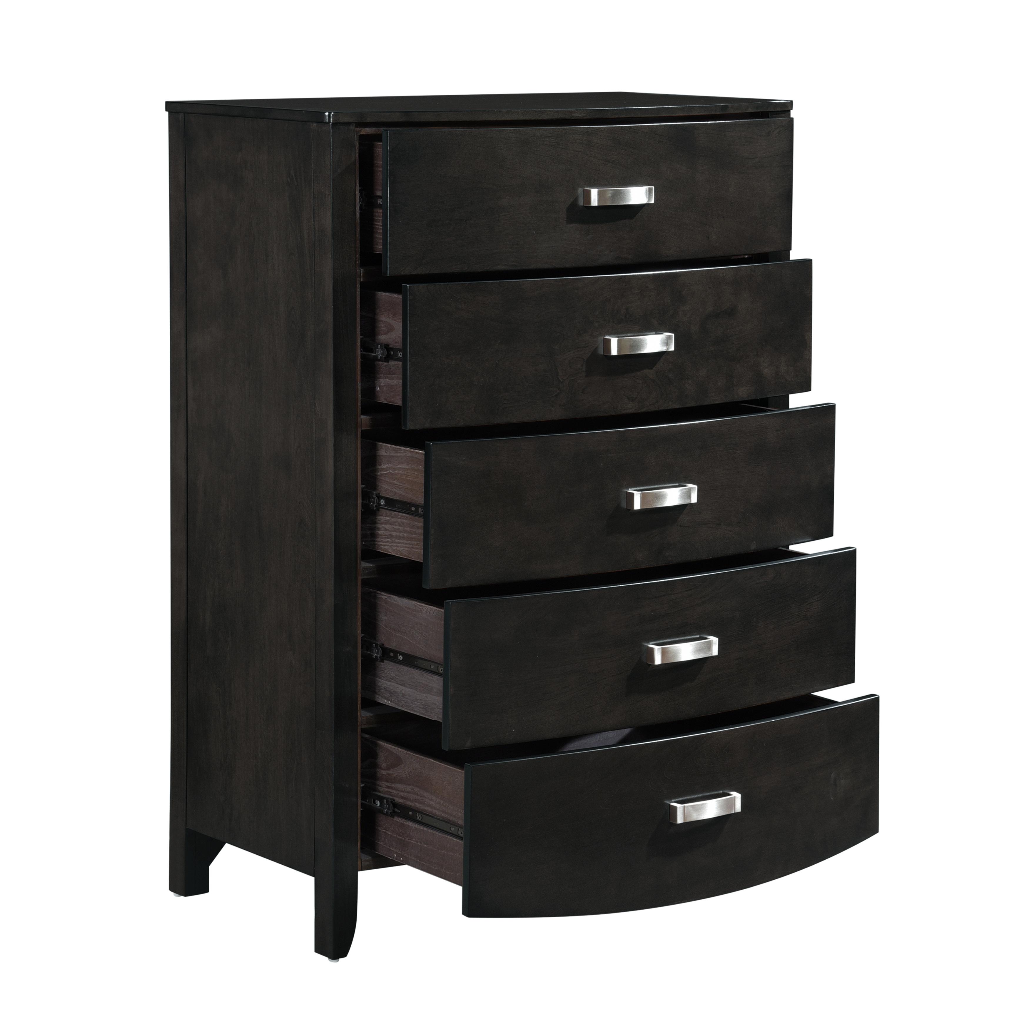 

    
Contemporary Brownish Gray Wood Chest Homelegance 1737NGY-9 Lyric
