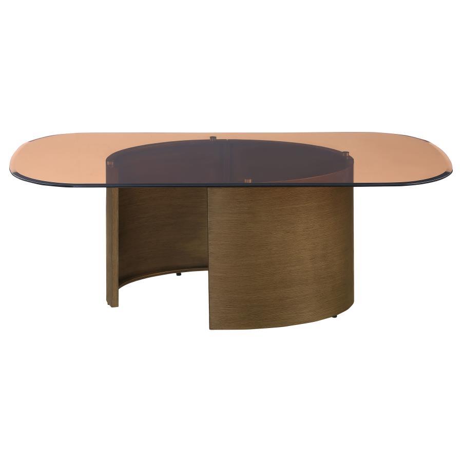 

    
Contemporary Brushed Bronze Metal Coffee Table Coaster Morena 721598
