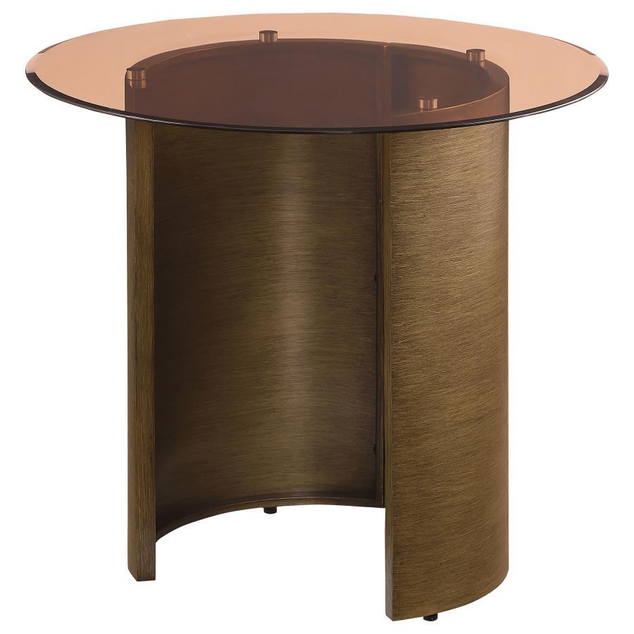

    
721597-ET Contemporary Brushed Bronze Metal End Table Coaster Morena 721597
