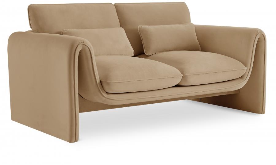 

    
 Photo  Contemporary Camel Engineered Wood Living Room Set 2PCS Meridian Furniture Sloan 199Camel-S-2PCS
