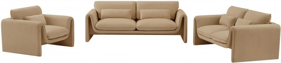

    
 Order  Contemporary Camel Engineered Wood Sofa Meridian Furniture Sloan 199Camel-S
