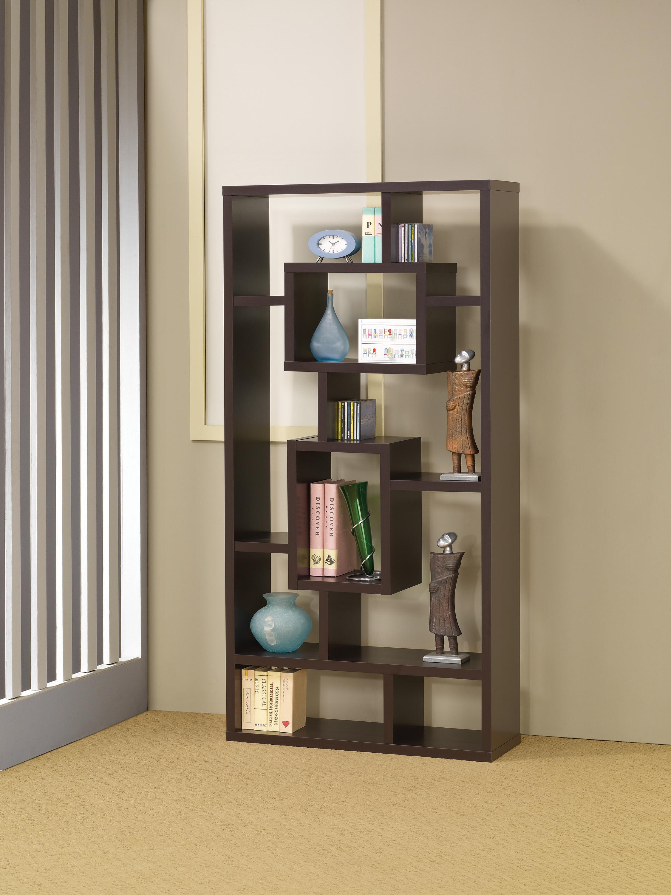 

    
Contemporary Cappuccino Wood Bookcase Coaster 800259 Howie
