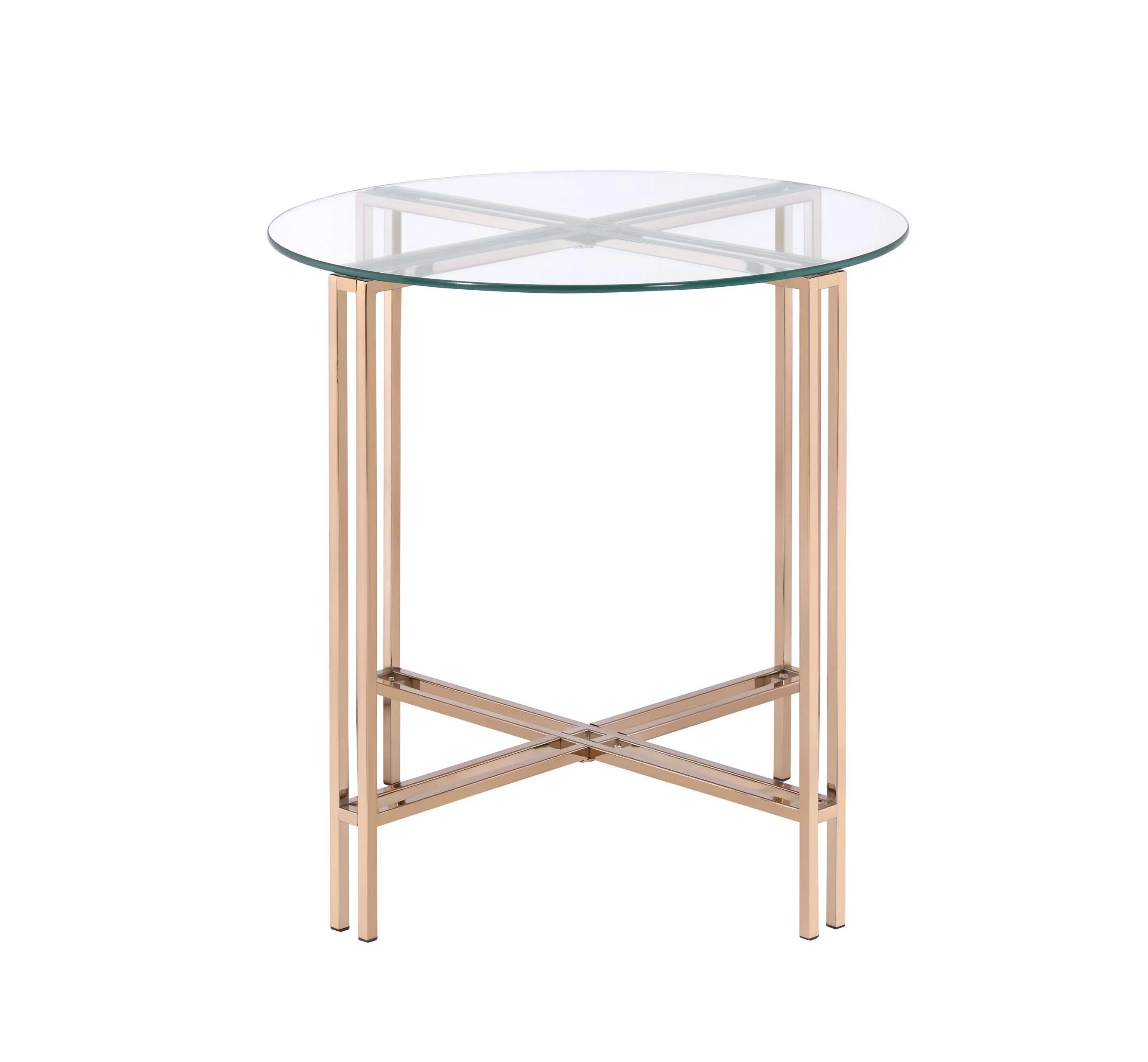 

    
Contemporary Champagne End Table by Acme Veises 82997
