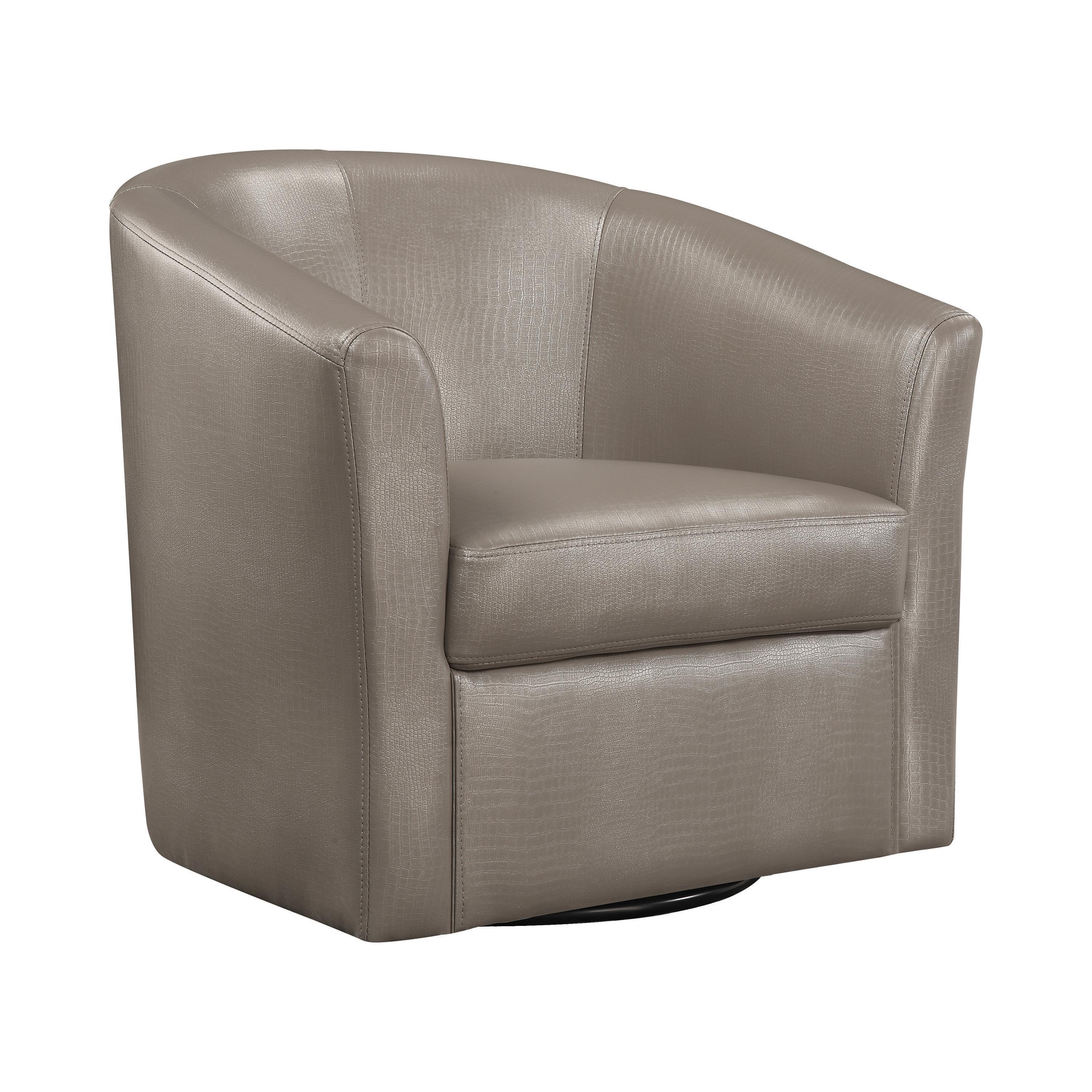 Contemporary Accent Chair 902726 902726 in Champagne Leatherette