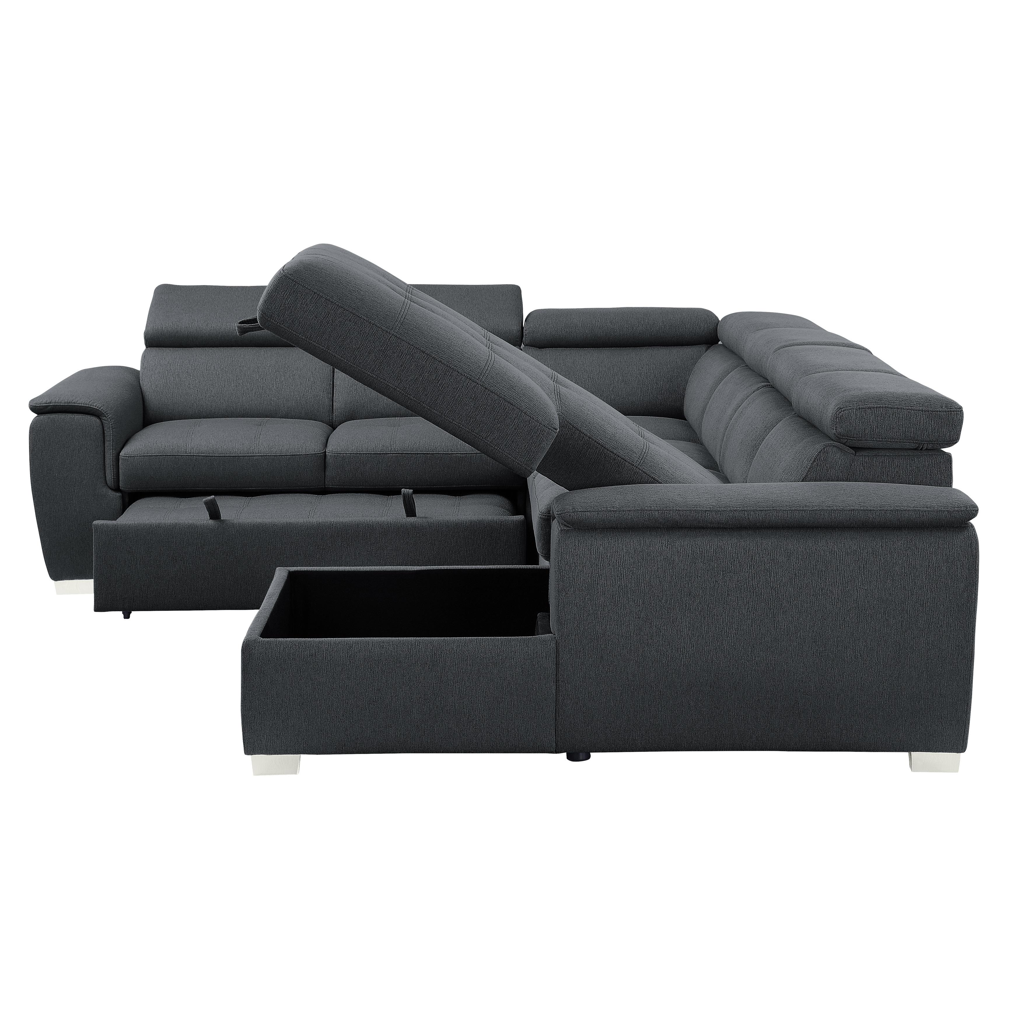 

                    
Homelegance 9355CC*42LRC Berel Sectional Charcoal Chenille Purchase 
