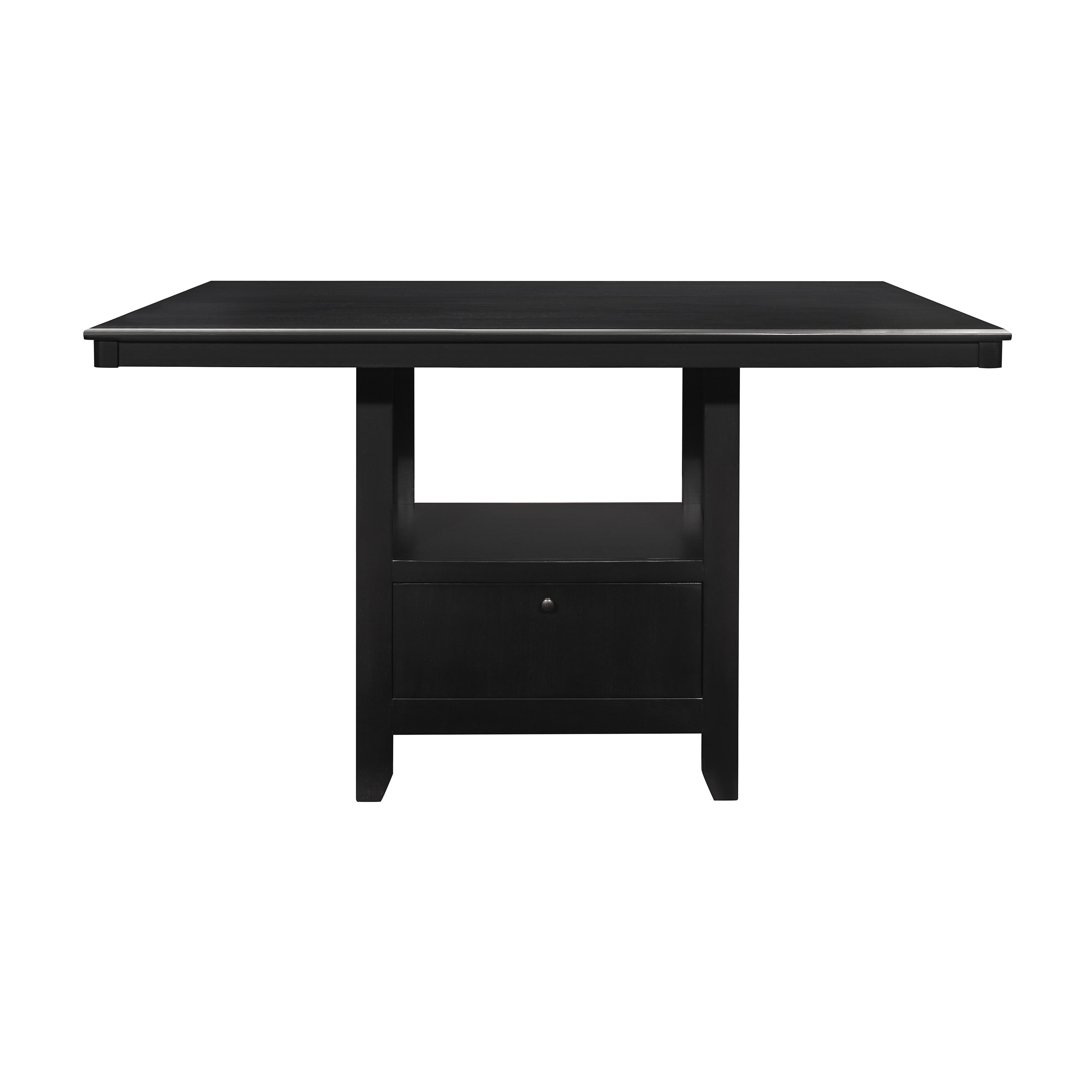 Contemporary Counter Height Table Raven Counter Height Dining Table 5825-36-CT 5825-36-CT in Charcoal Grey 
