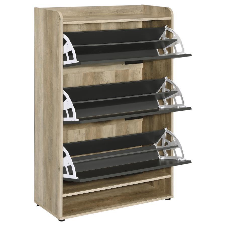 

        
Coaster Denia Shoe Storage Cabinet 950404-S Storage Cabinet Wood/Charcoal Grey/Natural  65195984979799
