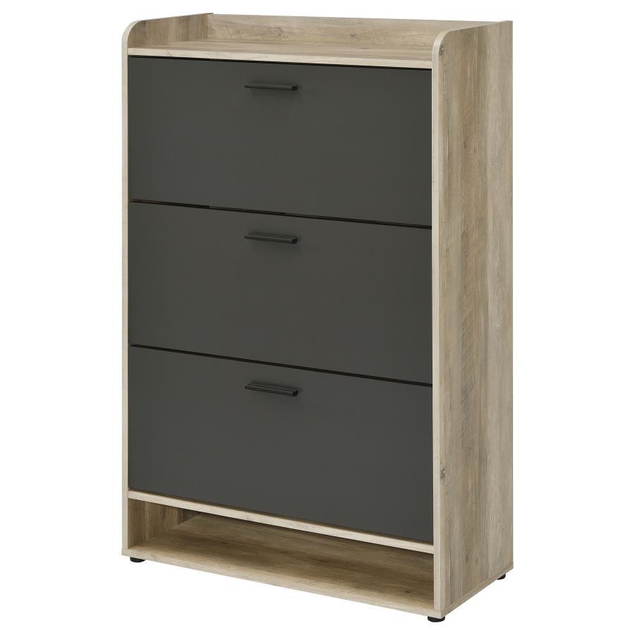 

    
950404-S Contemporary Charcoal Grey Wood Shoe Storage Cabinet Coaster Denia 950404
