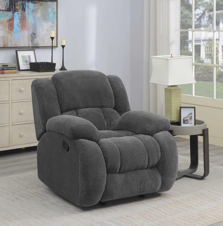 

                    
Buy Contemporary Charcoal Padded Fleece Living Room Set 3pcs Coaster 601921-S3 Weissman
