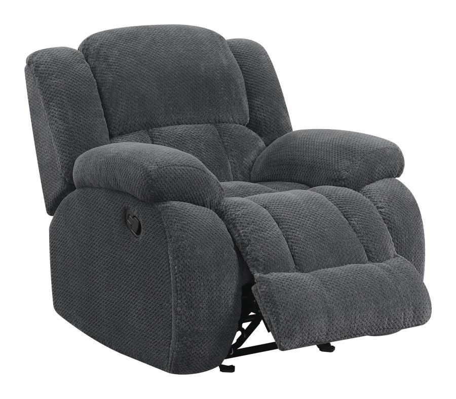 

    
601921-S3 Contemporary Charcoal Padded Fleece Living Room Set 3pcs Coaster 601921-S3 Weissman
