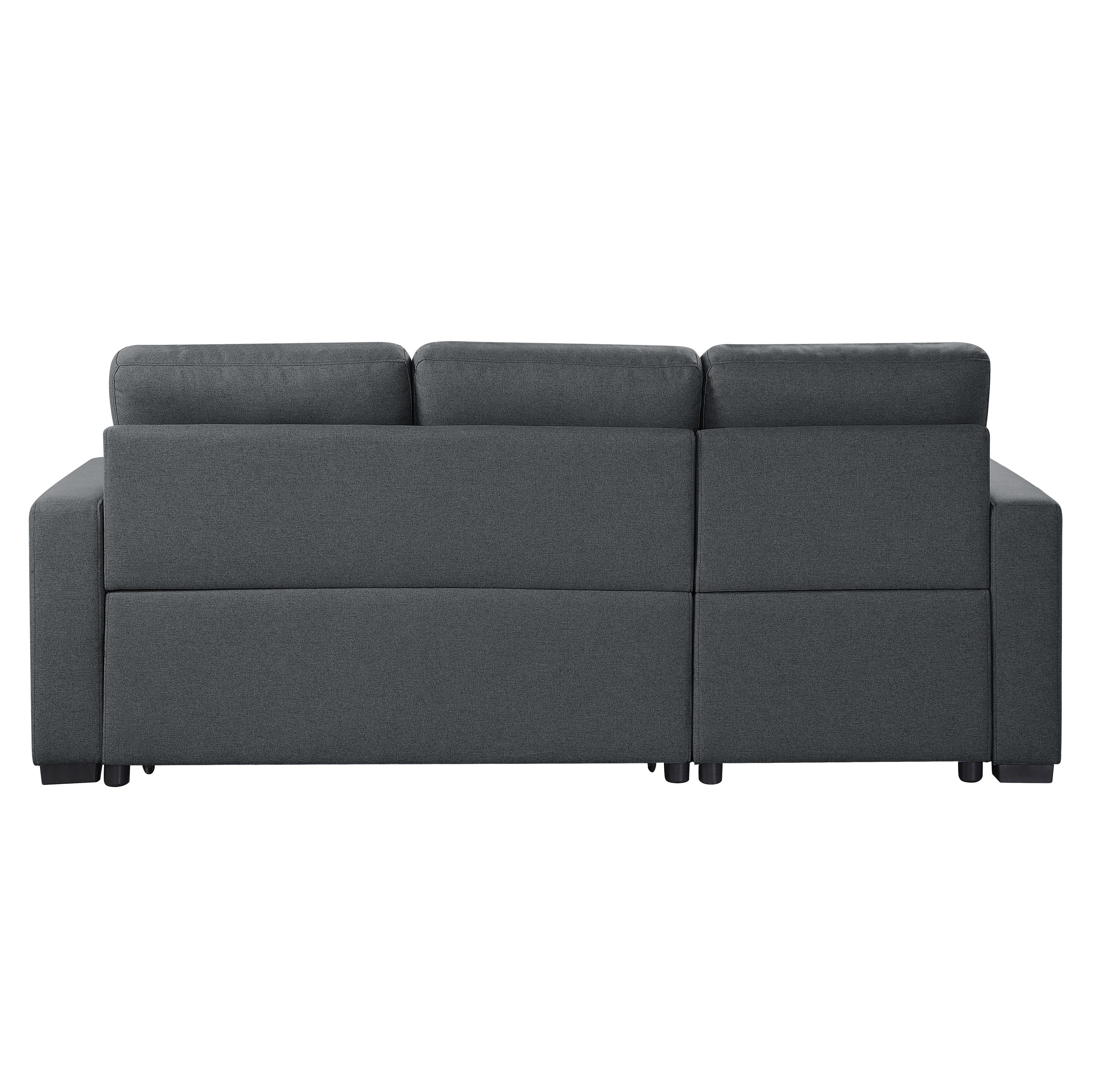 

    
Contemporary Charcoal Solid Wood Reversible 2-Piece Sectional Homelegance 9314CC*SC Cornish
