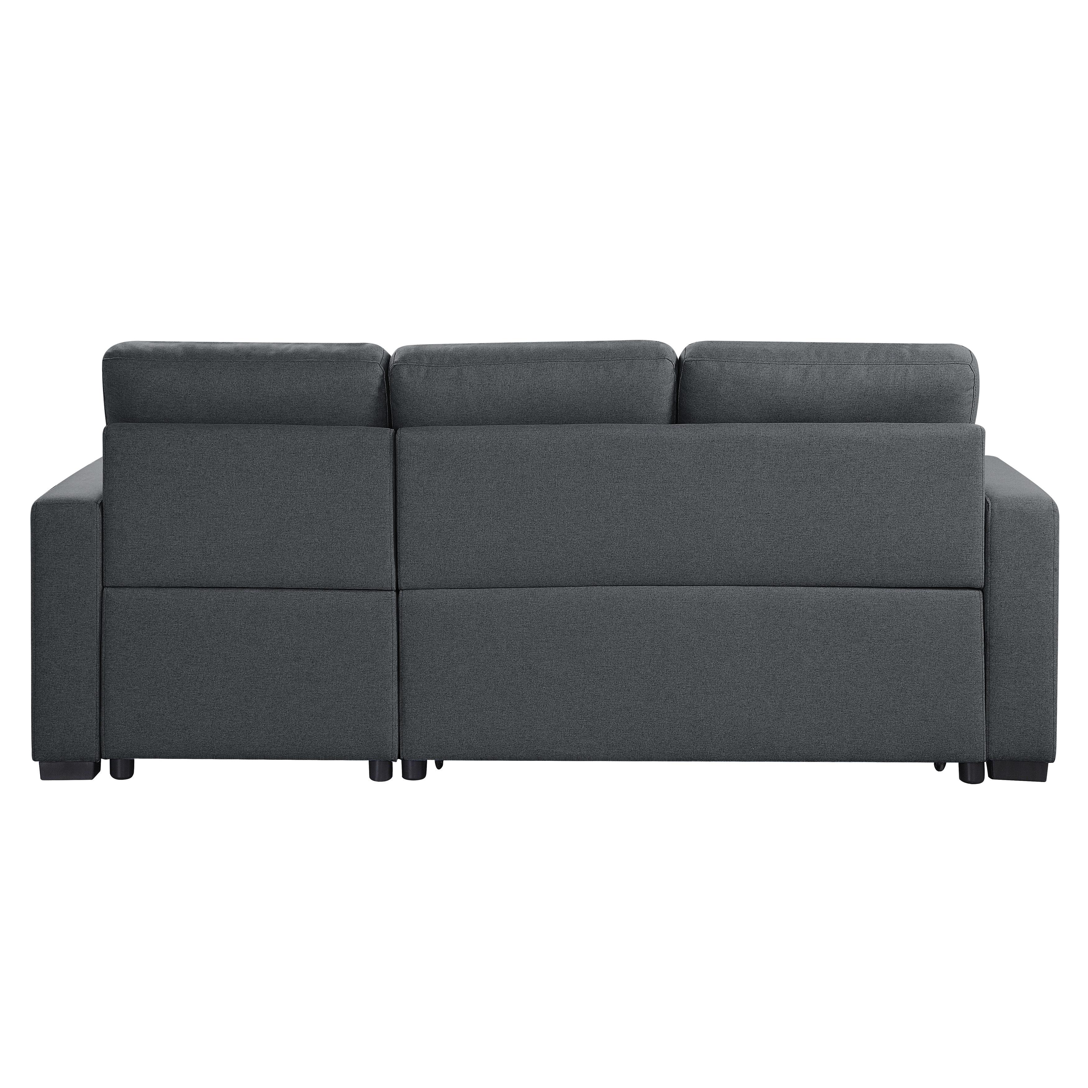 

    
 Photo  Contemporary Charcoal Solid Wood Reversible 2-Piece Sectional Homelegance 9314CC*SC Cornish
