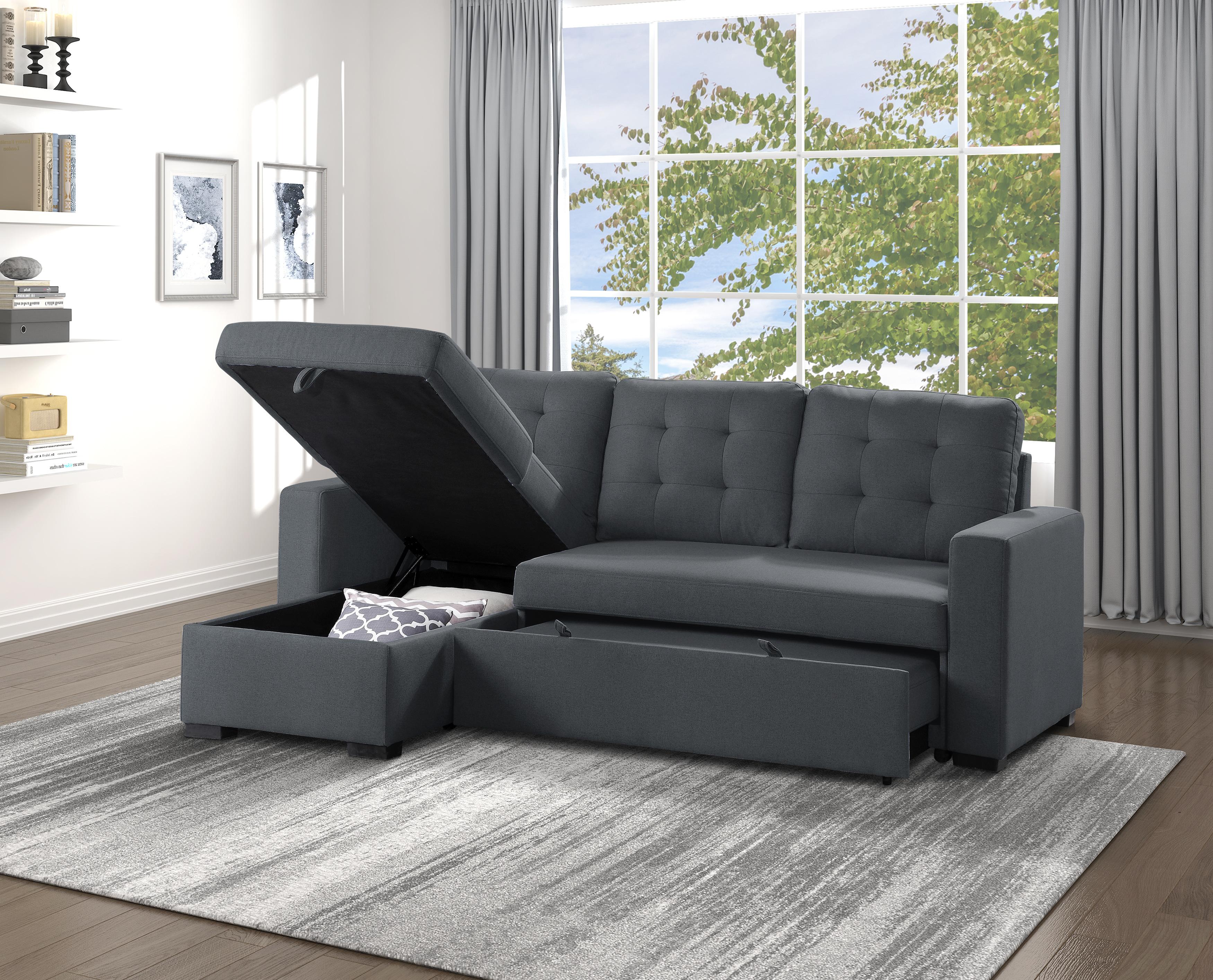 

                    
Buy Contemporary Charcoal Solid Wood Reversible 2-Piece Sectional Homelegance 9314CC*SC Cornish
