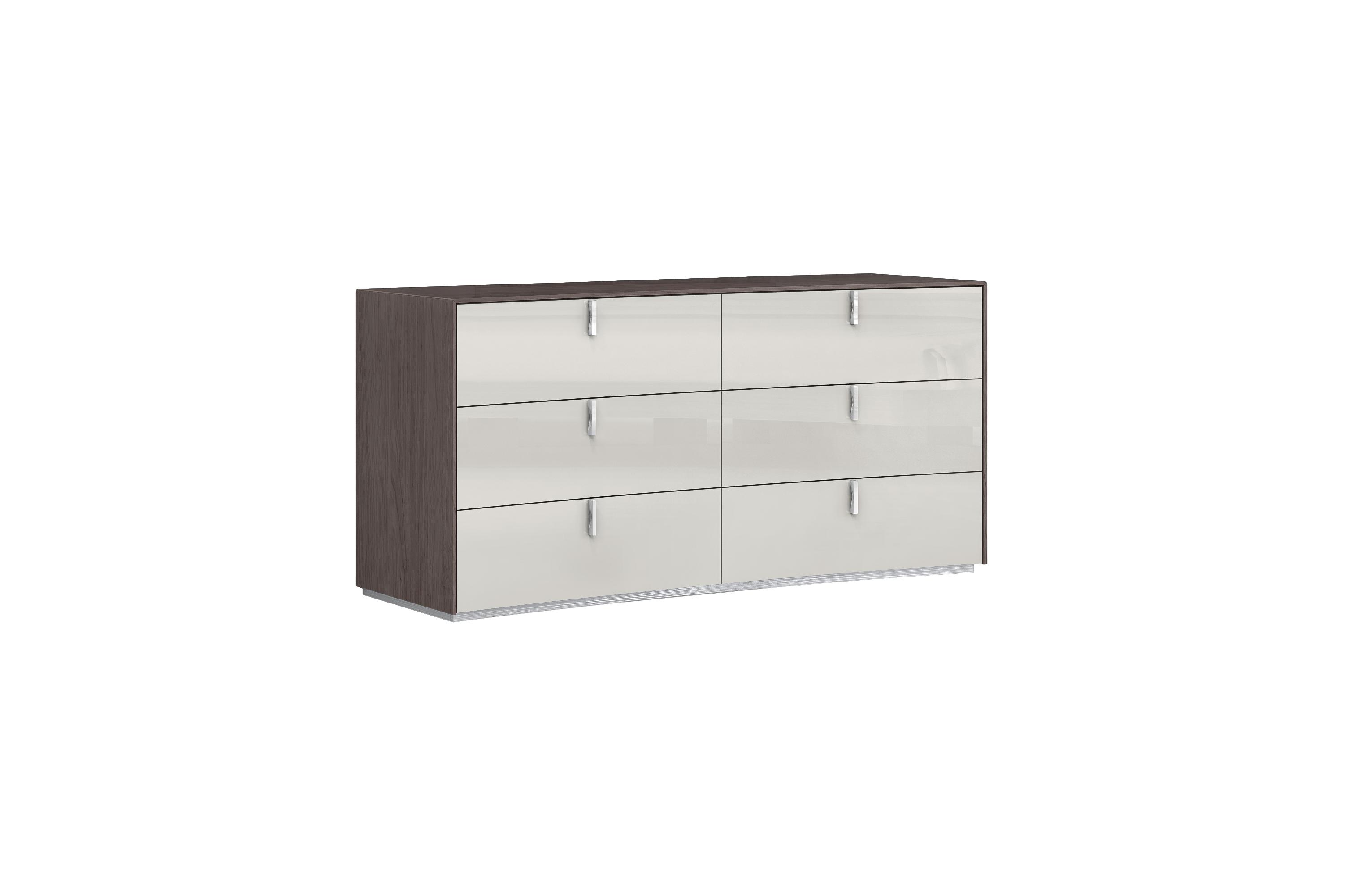 

    
Contemporary Chestnut Finish Solid Wood Dresser DR1754-GRY/LGRY Berlin
