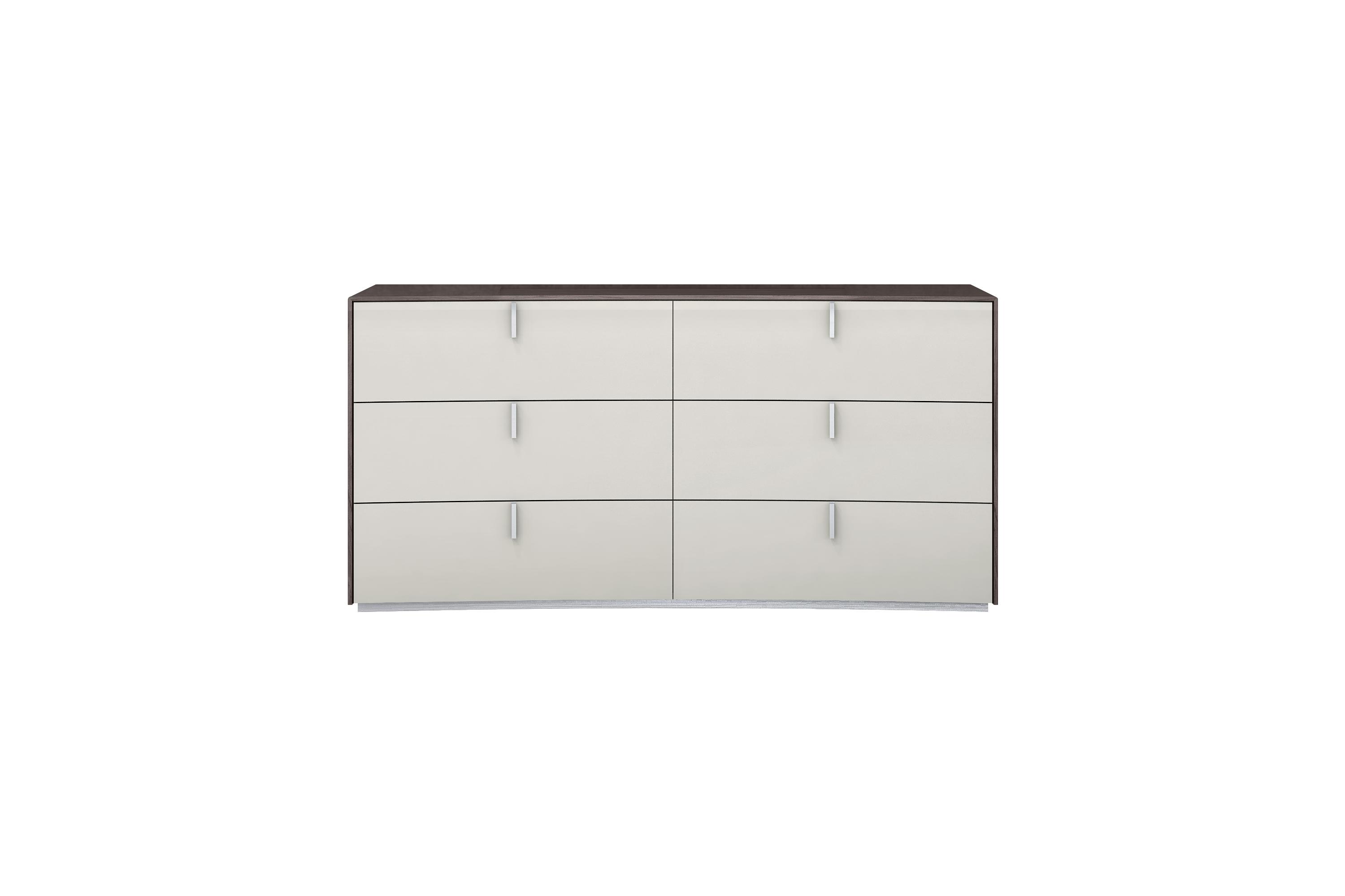

    
Contemporary Chestnut Finish Solid Wood Dresser DR1754-GRY/LGRY Berlin
