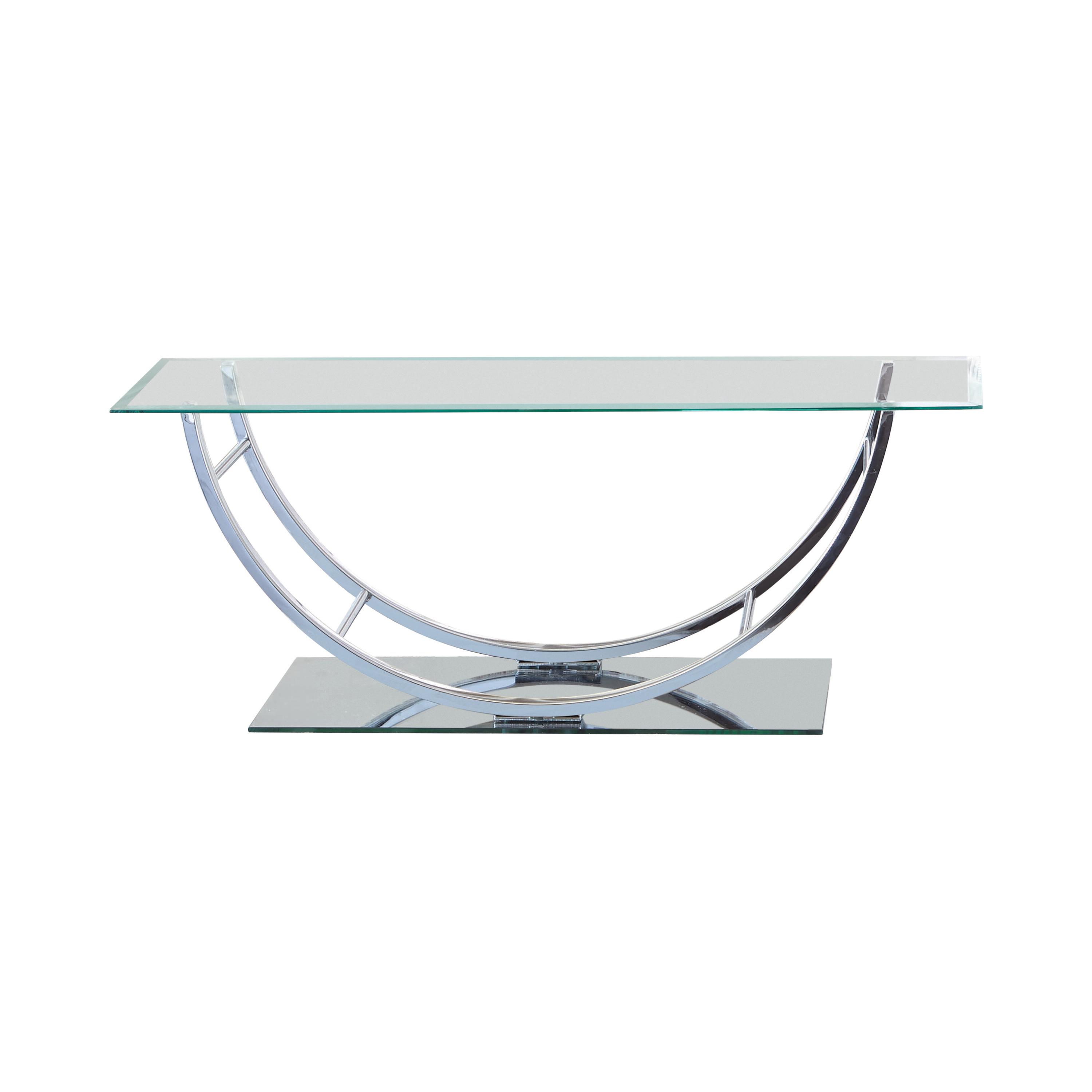 

    
Contemporary Chrome Beveled Glass Coffee Table Set 3pcs Coaster 704988-S3
