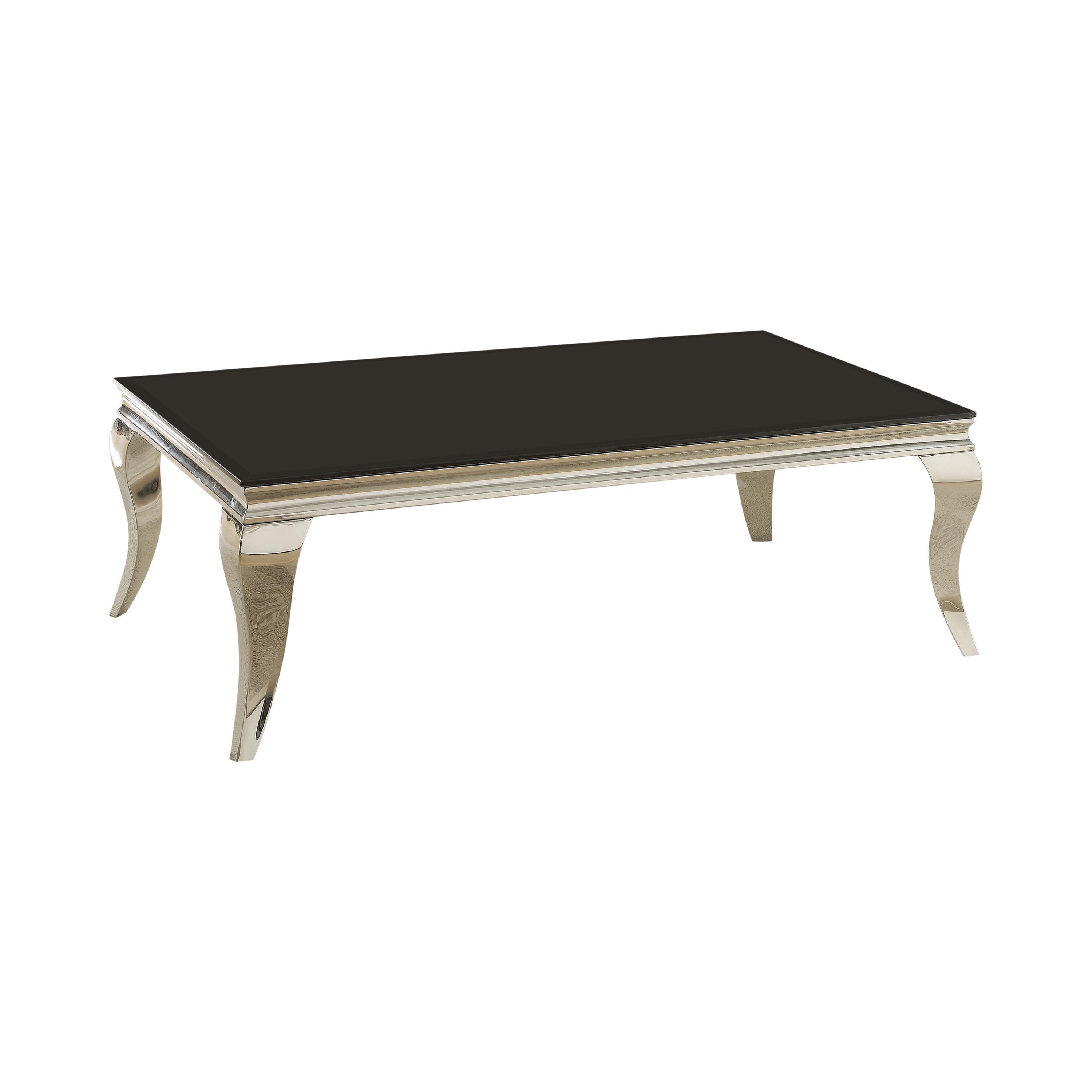 Contemporary Coffee Table 705018 705018 in Chrome 