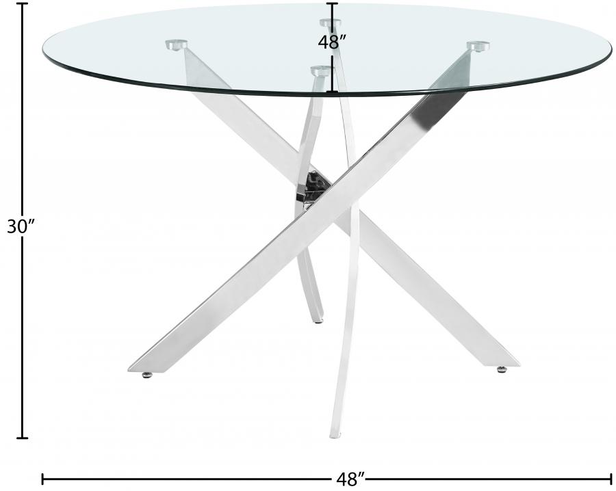 

    
985-T-RT Meridian Furniture Dining Table
