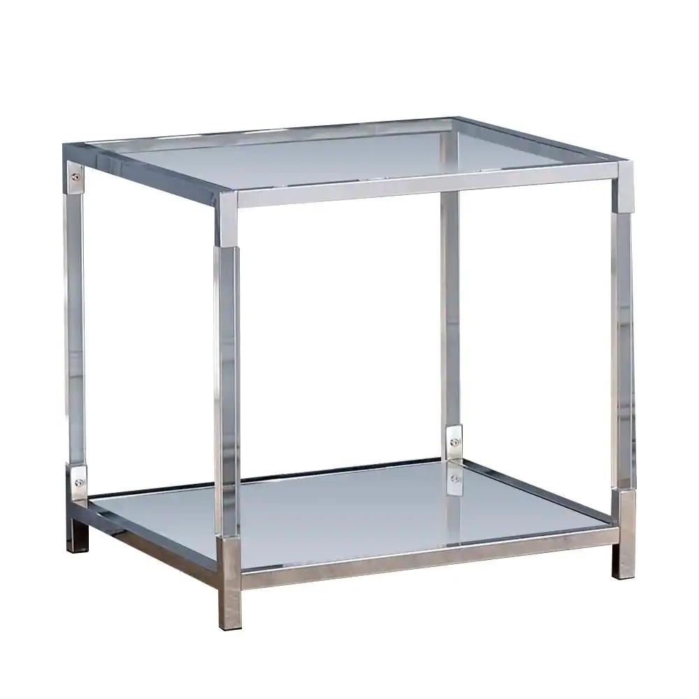 

    
Furniture of America CM4153C-3PC Ludvig Coffee Table and 2 End Tables Chrome CM4153C-3PC
