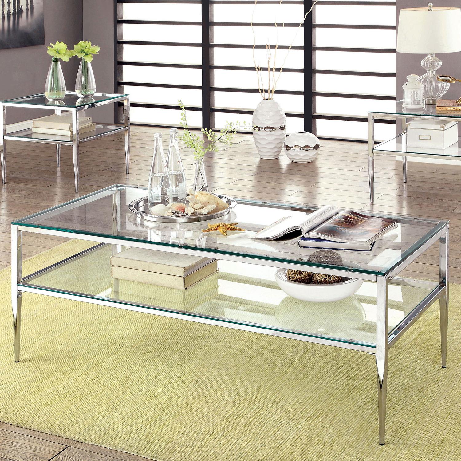 

                    
Furniture of America CM4162CRM-C-3PC Tanika Coffee Table and 2 End Tables Chrome  Purchase 
