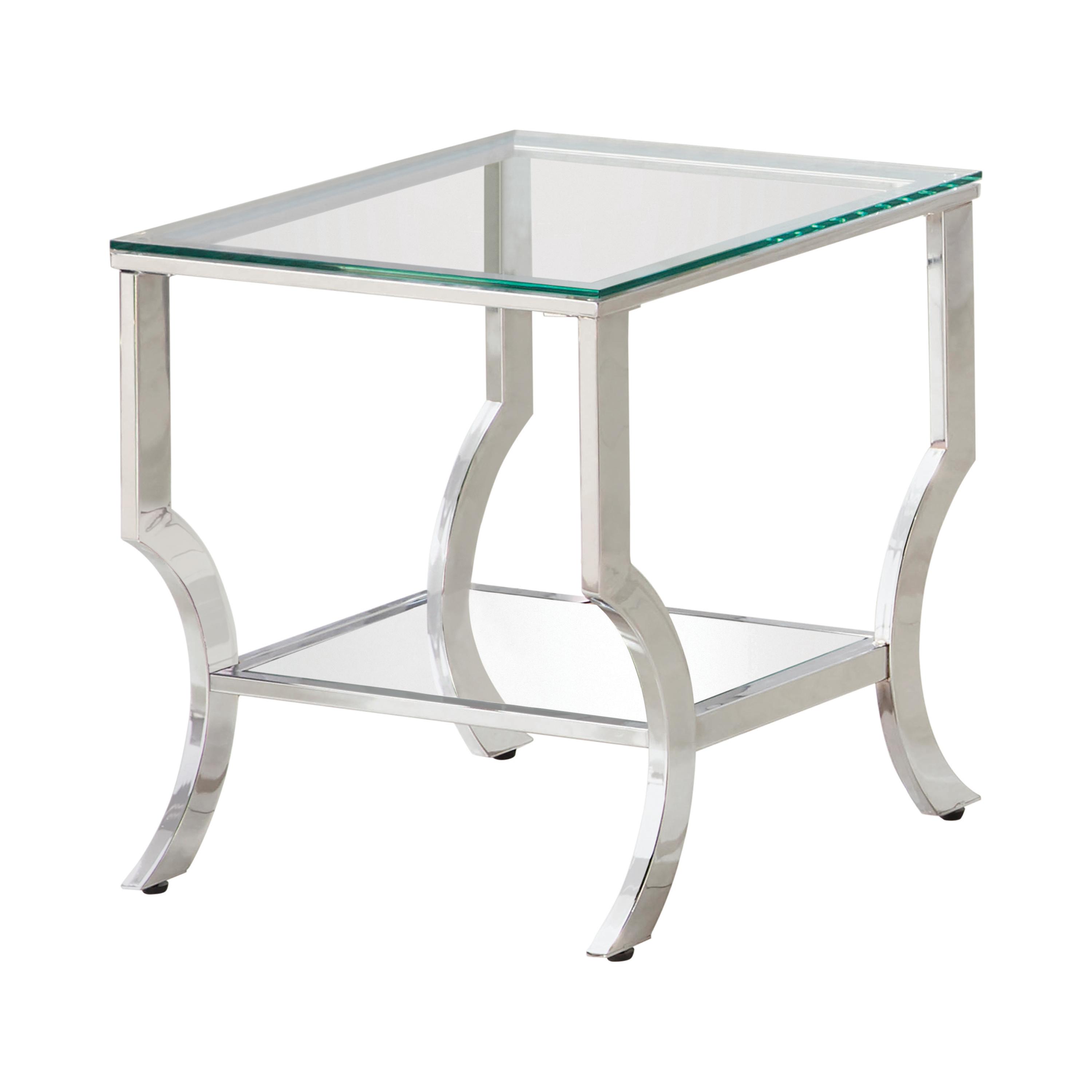 Contemporary End Table 720337 720337 in Chrome 