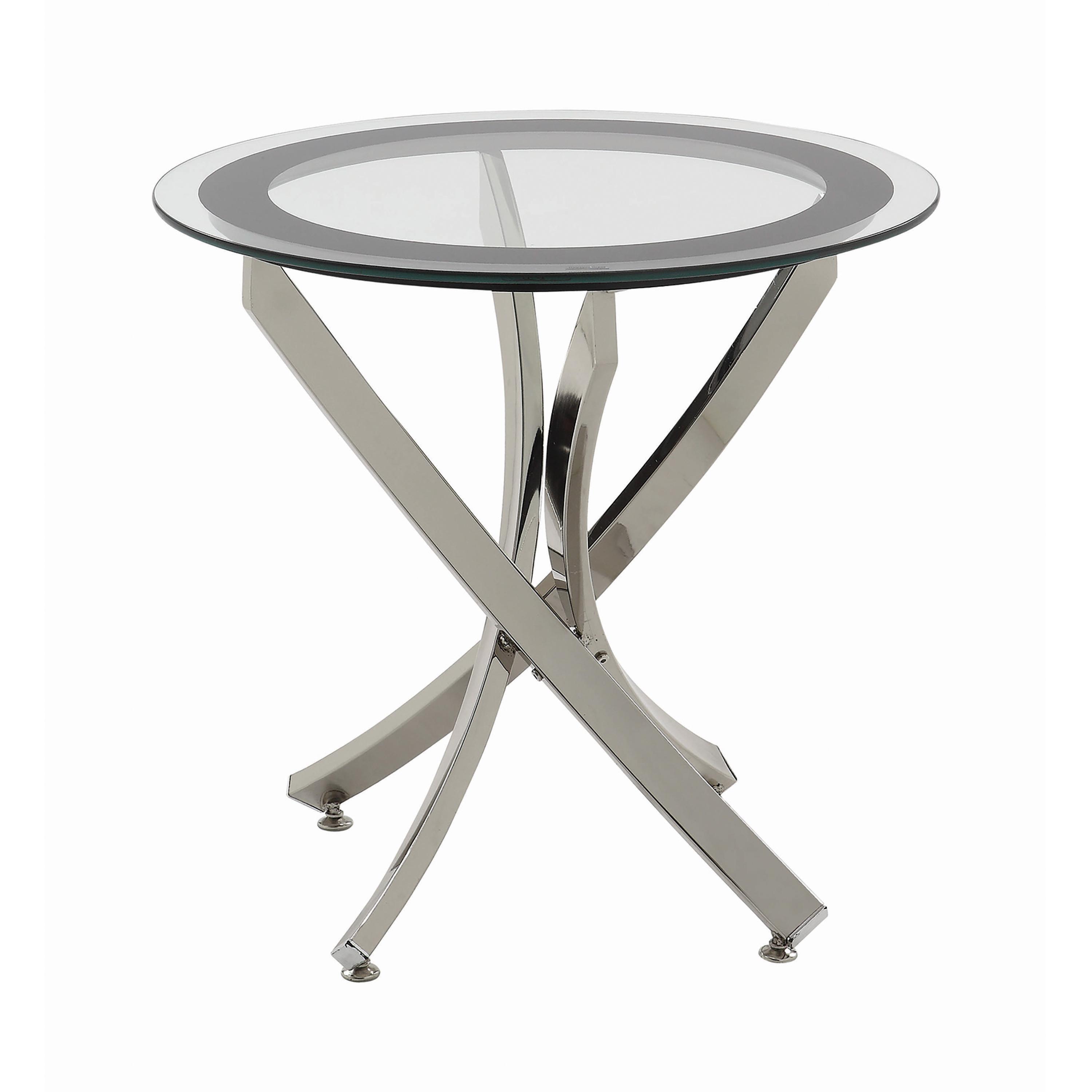 Contemporary End Table 702587 702587 in Chrome 