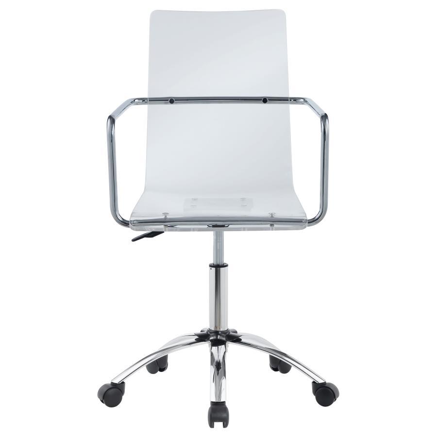Contemporary Office Chair 801436 Amaturo 801436 in Clear 
