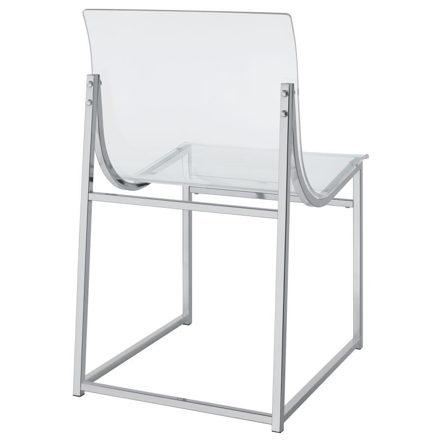

        
65151919829298Contemporary Clear Acrylic Side Chair Set 2PCS Coaster Adino 121182
