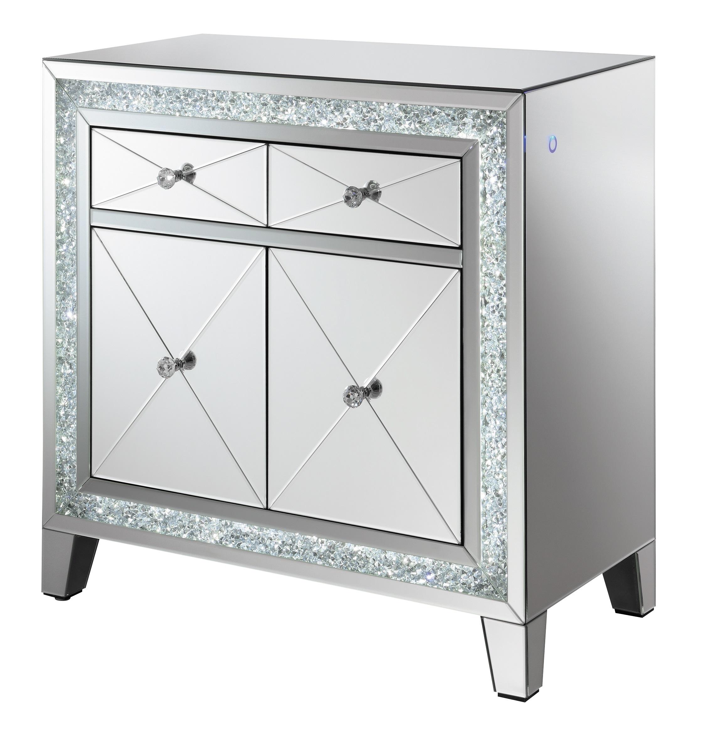 

                    
Coaster 959619 Accent Cabinet Mirrored/Clear  Purchase 
