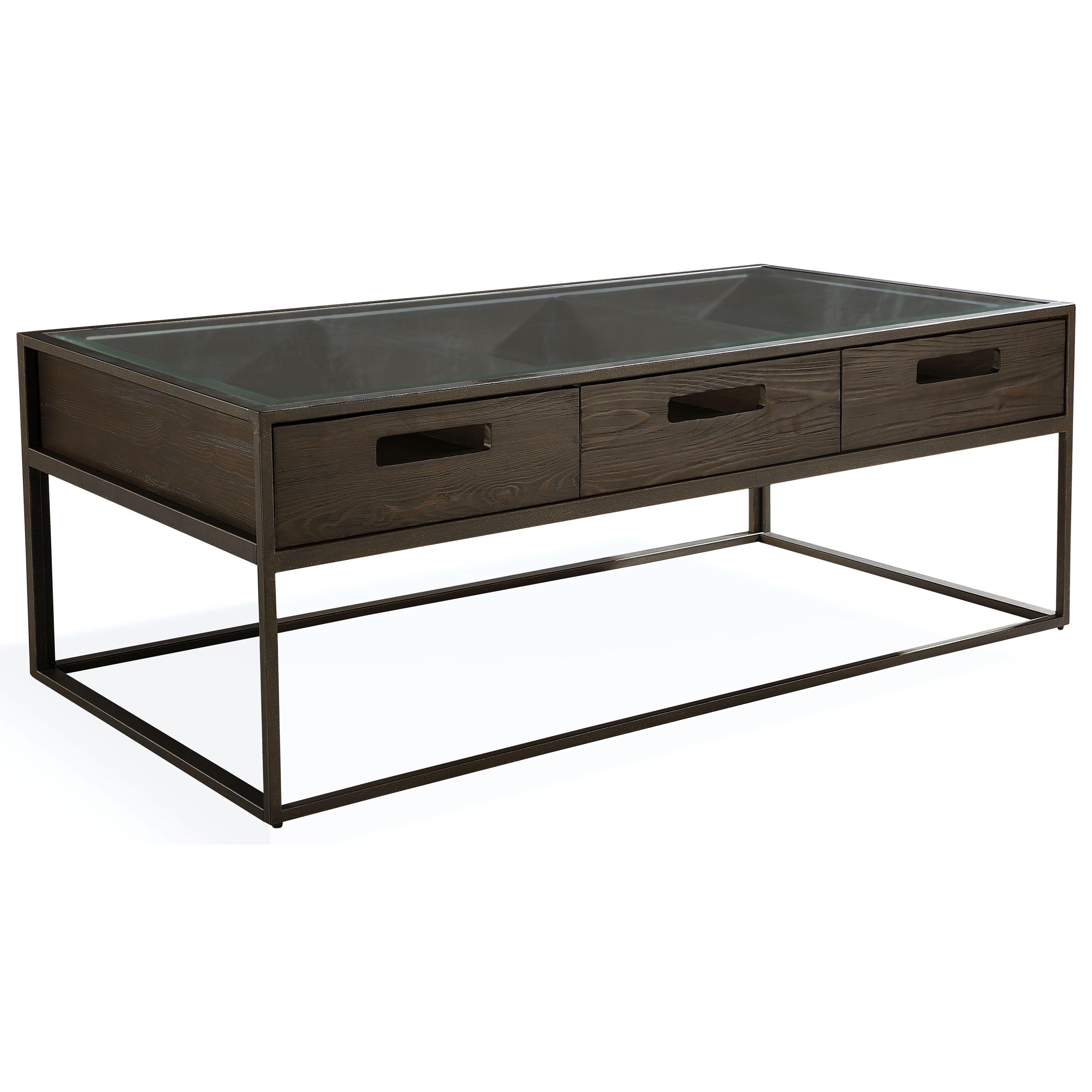 Contemporary Coffee Table BRADLEY 5Z8621 in Brown 
