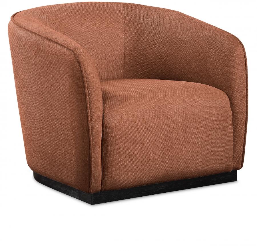 Contemporary Chair Mylah Chair 675Cognac-C 675Cognac-C in Cognac Fabric