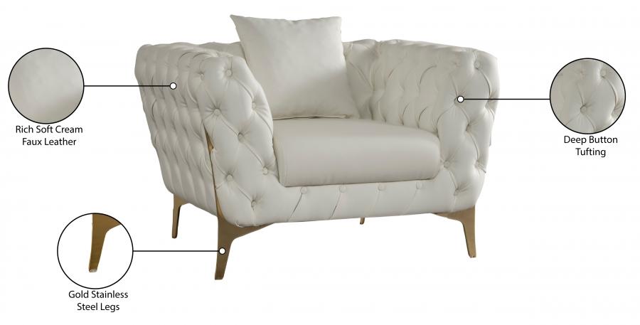 

                    
Buy Contemporary Cream Engineered Wood Chair Meridian Furniture Aurora 682Cream-C
