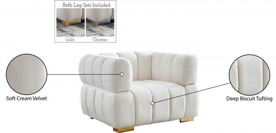 

    
 Order  Contemporary Cream Engineered Wood Chair Meridian Furniture Gwen 670Cream-C
