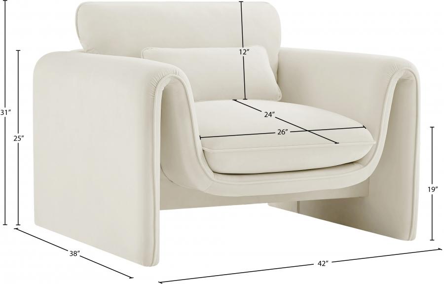 

    
199Cream-L Contemporary Cream Engineered Wood Chair Meridian Furniture Sloan 199Cream-C
