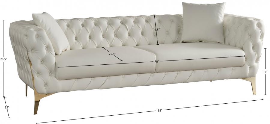 

    
 Photo  Contemporary Cream Engineered Wood Living Room Set 2PCS Meridian Furniture Aurora 682Cream-S-2PCS

