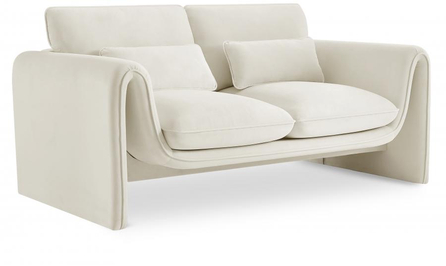 

    
 Photo  Contemporary Cream Engineered Wood Living Room Set 2PCS Meridian Furniture Sloan 199Cream-S-2PCS
