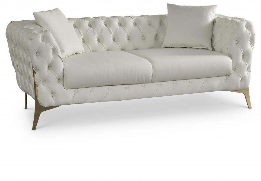 

    
Contemporary Cream Engineered Wood Loveseat Meridian Furniture Aurora 682Cream-L

