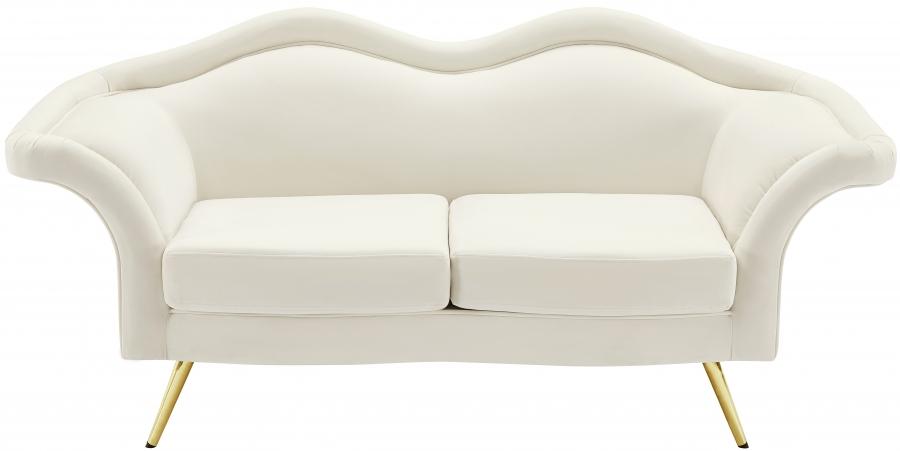 

                    
Meridian Furniture Lips Loveseat 607Cream-L Loveseat Cream Soft Velvet Purchase 
