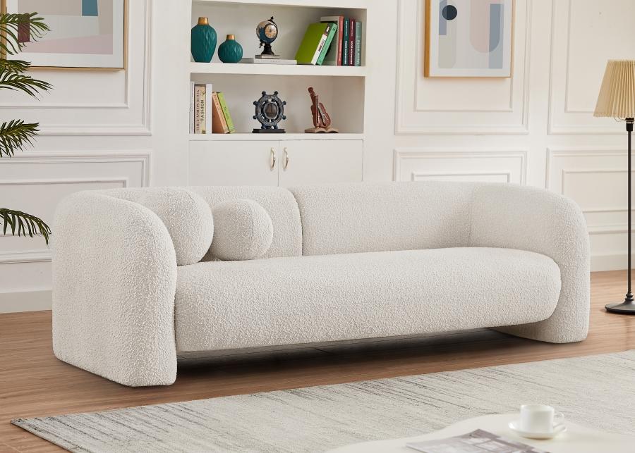 

    
Contemporary Cream Engineered Wood Sofa Meridian Furniture Emory 139Cream-S
