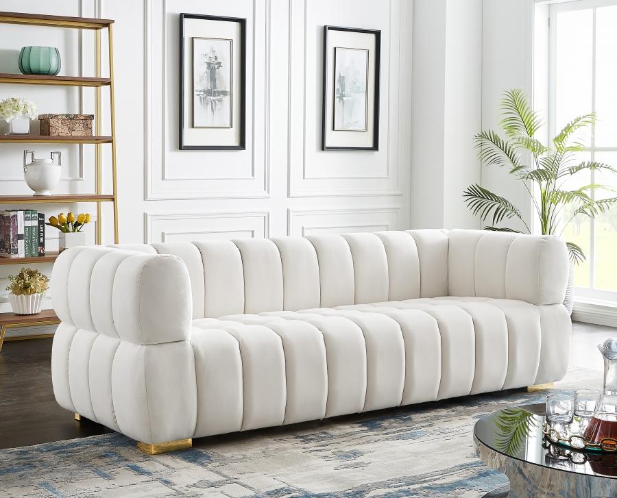 

                    
Meridian Furniture Gwen Sofa 670Cream-S Sofa Cream Soft Velvet Purchase 
