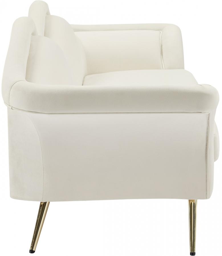 

        
Meridian Furniture Lips Sofa 607Cream-S Sofa Cream Soft Velvet 53656226519898

