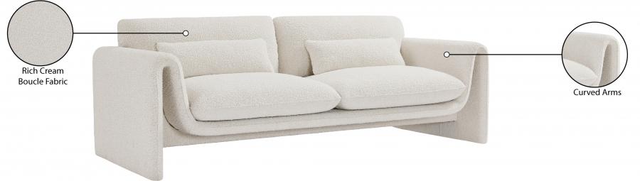 

                    
Buy Contemporary Cream Engineered Wood Sofa Meridian Furniture Stylus 198Cream-S
