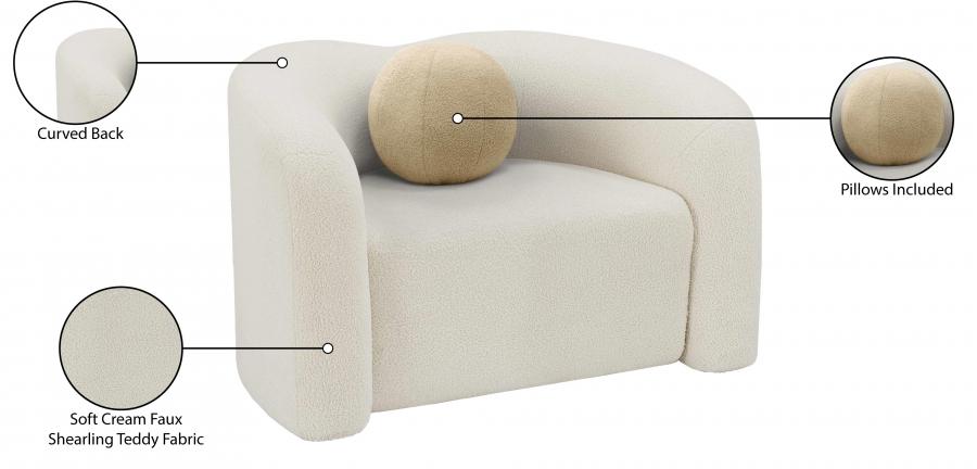 

                    
Buy Contemporary Cream Eucalyptus Wood Chair Meridian Furniture Kali 186Cream-C
