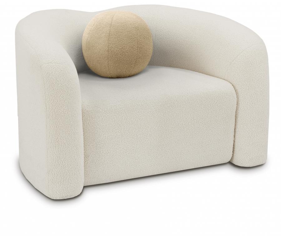 Contemporary Chair Kali Chair 186Cream-C 186Cream-C in Cream Fabric