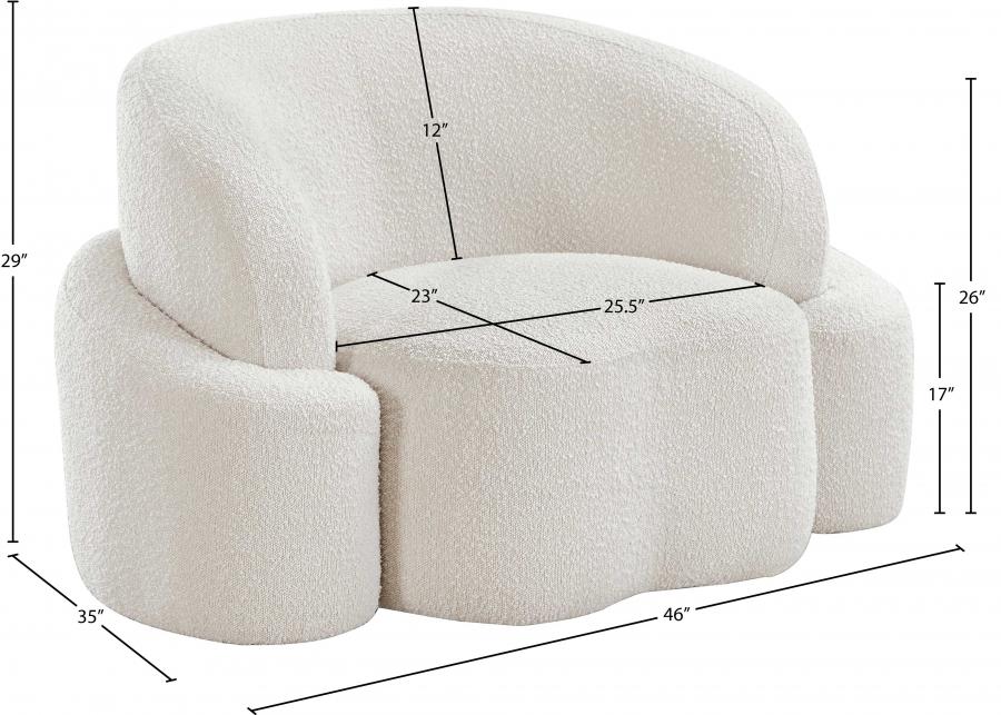 

                    
Buy Contemporary Cream Eucalyptus Wood Chair Meridian Furniture Principessa 108Cream-C
